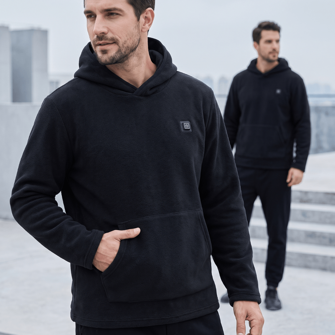 Podgrzewany Hoodie USB – Unisex Hoodie z Zamkiem
