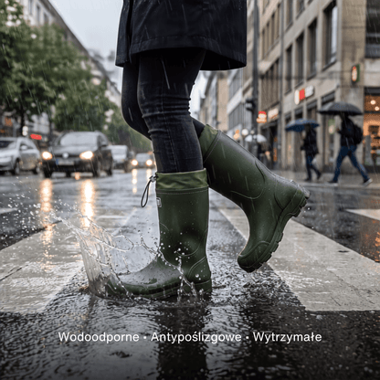 Uniwersalne wodoodporne buty outdoor – antypoślizgowe z trwałego PVC