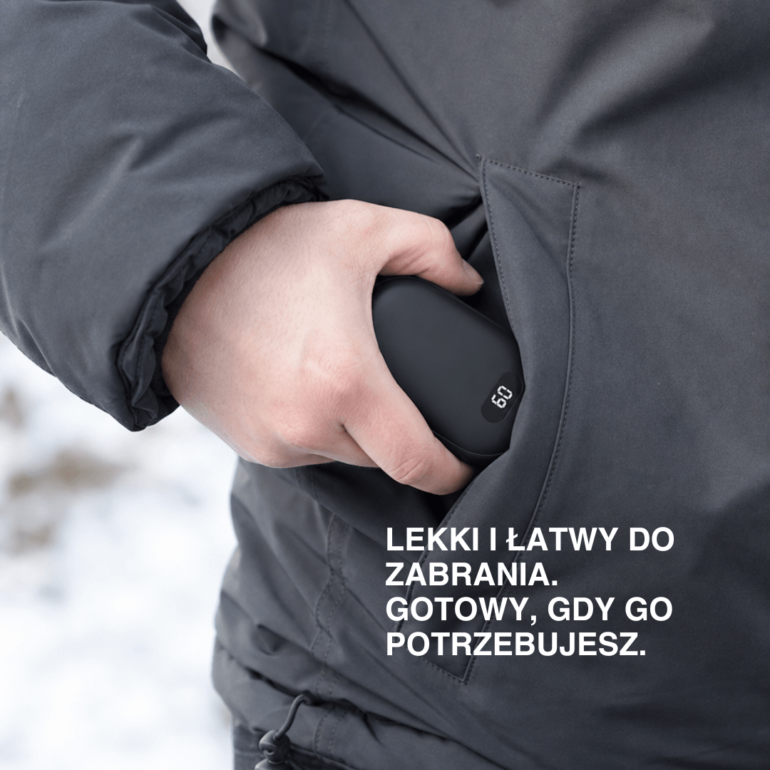 Podwójny Ogrzewacz Rąk – Ładowalny Ocieplacz do Kieszeni