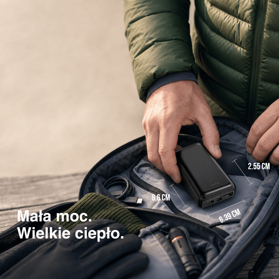 NaturWide Powerbank 5.000 mAh (5 V/2 A) – Do Ubrań Grzewczych