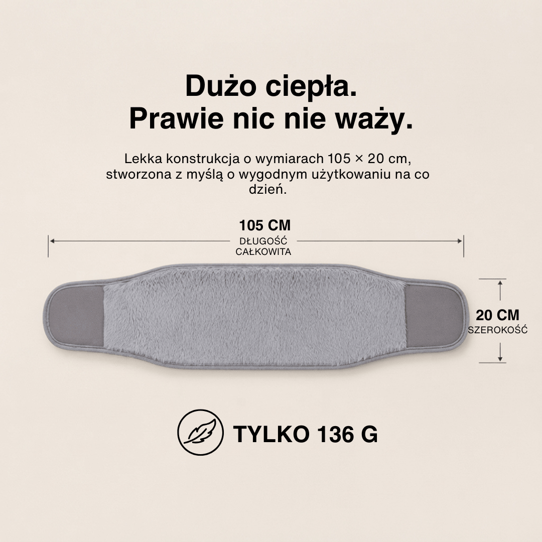 Podgrzewacz elektryczny 3-poziomowy – Ogrzewacz na talię i przenośny pas grzewczy