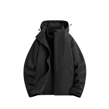 Damska wodoodporna kurtka przeciwdeszczowa 3-w-1