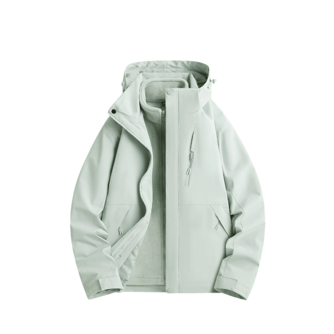 Damska wodoodporna kurtka przeciwdeszczowa 3-w-1