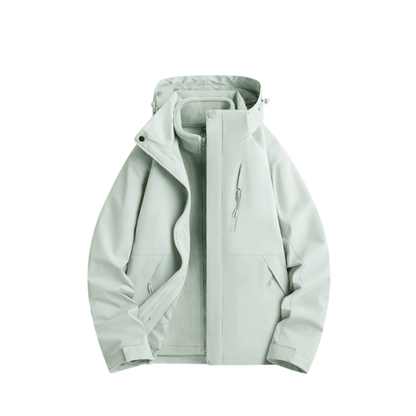 Damska wodoodporna kurtka przeciwdeszczowa 3-w-1