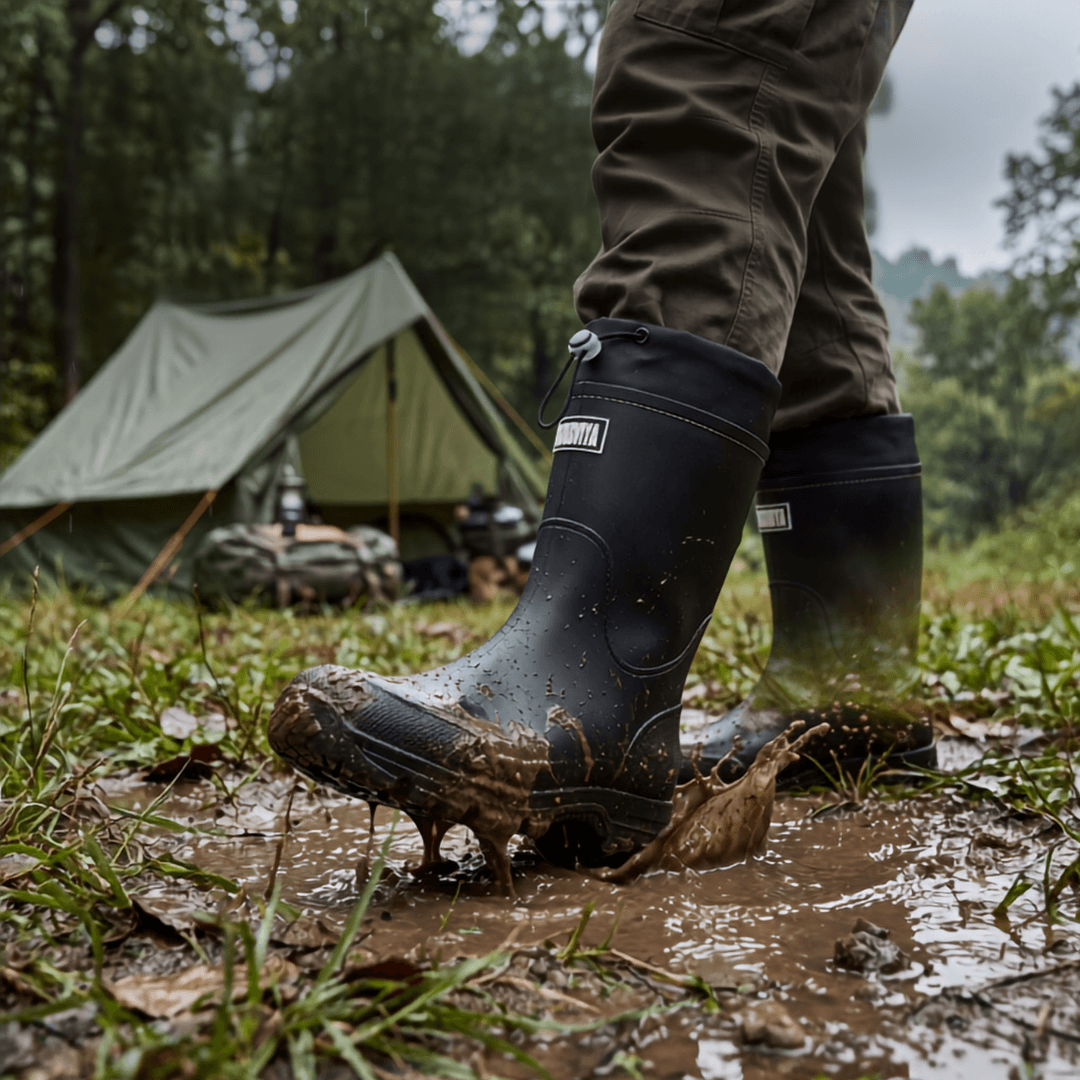Uniwersalne wodoodporne buty outdoor – antypoślizgowe z trwałego PVC