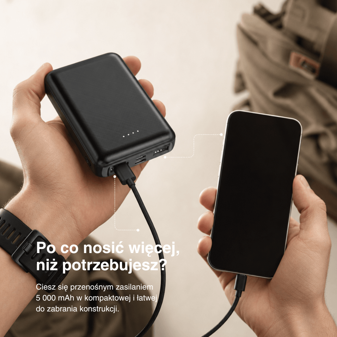 NaturWide Powerbank 5.000 mAh (5 V/2 A) – Do Ubrań Grzewczych