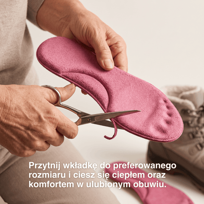 Zimowe samonagrzewające wkładki termo – Pianka pamięci, futro i ekstra ciepłe