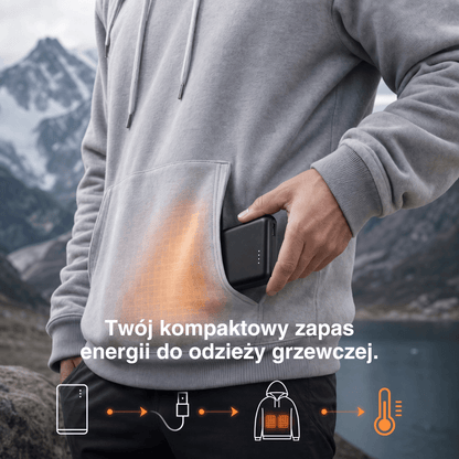NaturWide Powerbank 5.000 mAh (5 V/2 A) – Do Ubrań Grzewczych