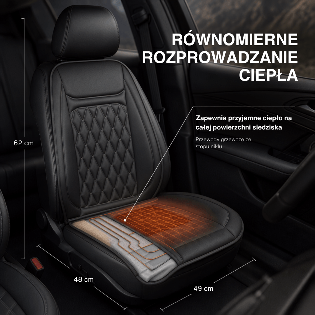 Beheizte pokrowiec na siedzenie samochodowe