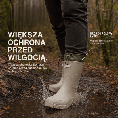 Uniwersalne wodoodporne buty outdoor – antypoślizgowe z trwałego PVC