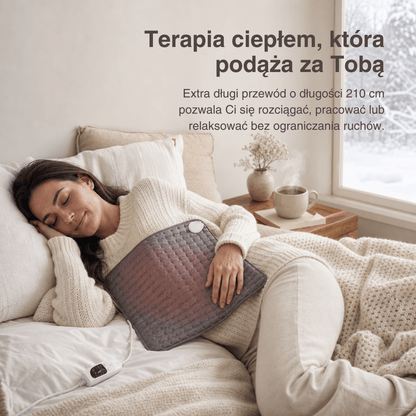 Elektryczny Koc Grzewczy – Podkładka Grzewcza na Plecy, Brzuch i Nogi z 6 Poziomami Temperatury