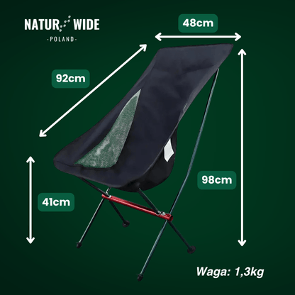 Naturwide składane krzesło kempingowe Pro – ultralekkie