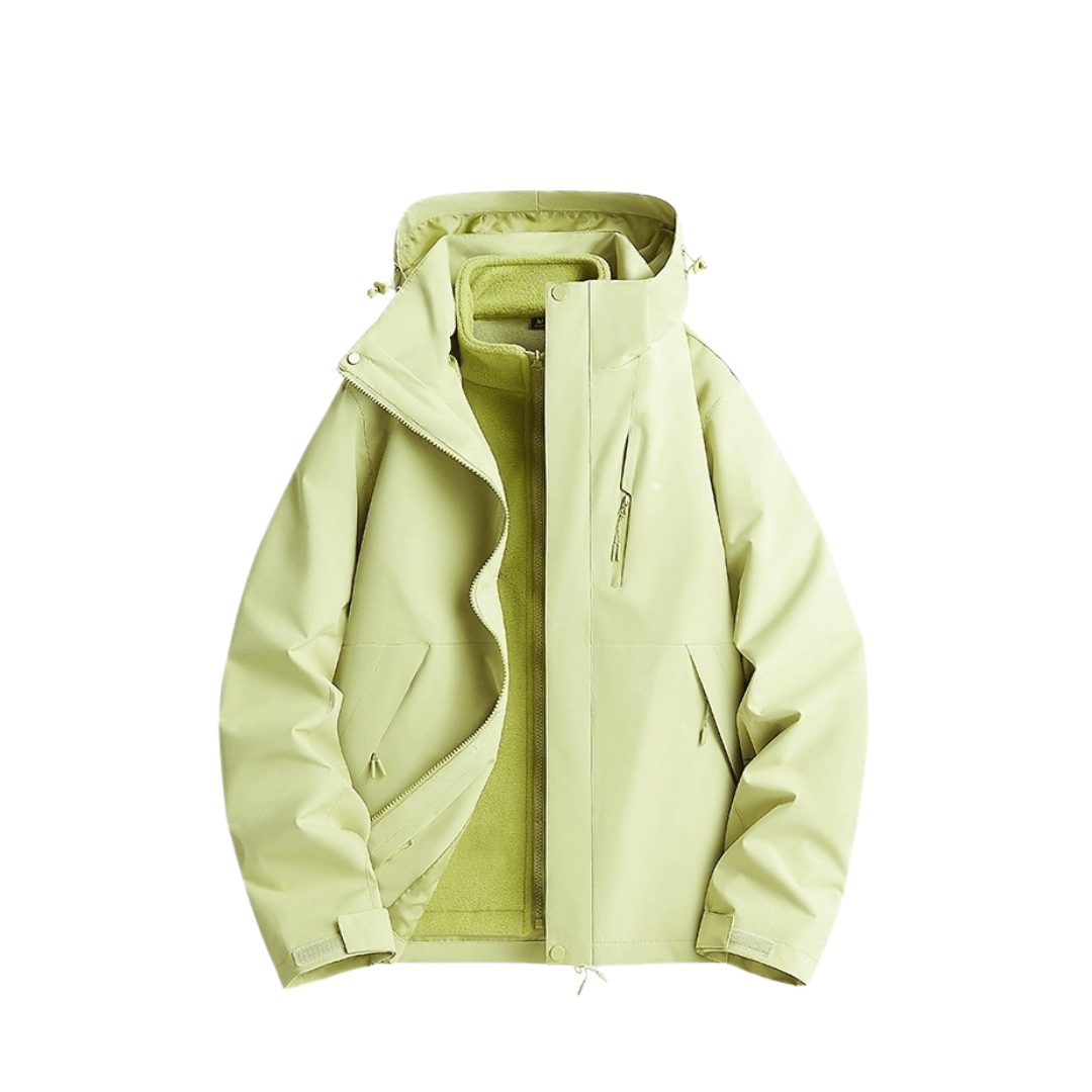 Damska wodoodporna kurtka przeciwdeszczowa 3-w-1