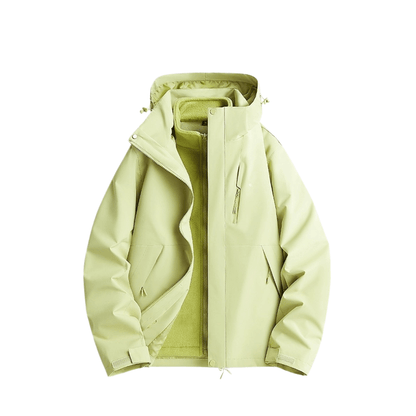 Damska wodoodporna kurtka przeciwdeszczowa 3-w-1