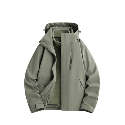 Damska wodoodporna kurtka przeciwdeszczowa 3-w-1