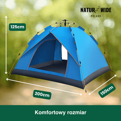Namiot outdoor Naturwide – automatyczne rozkładanie w 3 sekundy