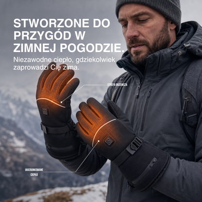 Beheizte rękawice – 3 poziomy grzania, wodoodporne i wiatroszczelne